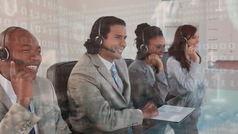 Diverse Customer Support Team Communicating Through Technology