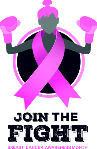 Breast cancer awareness month celebration transparent design