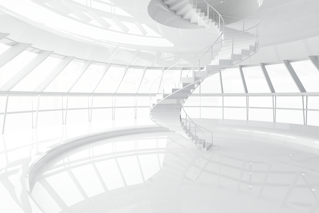 Transparent White Room with Spiral Stairs Digital Illustration - Download Free Stock Videos Pikwizard.com