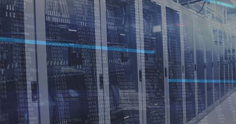 Digital Data Processing Over Server Room Environment - Download Free Stock Images Pikwizard.com