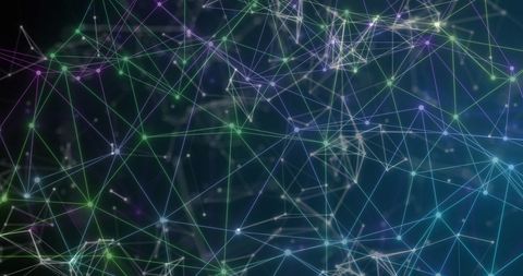 Futuristic Digital Network of Interconnected Lines and Nodes - Download Free Stock Images Pikwizard.com