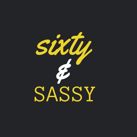 Sixty & Sassy Celebration Graphic with Dark Background - Download Free Stock Templates Pikwizard.com