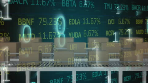 Stock Market Visualization with Binary Coding and Conveyor Process