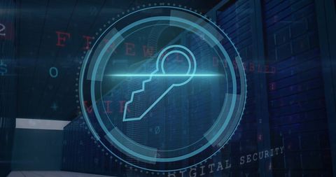 Digital Security and Data Processing Interface - Download Free Stock Images Pikwizard.com