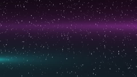 Magical Snowfall Against Dark Twilight Sky