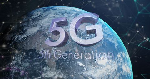 5G 5th Generation Technology with Global Connectivity - Download Free Stock Images Pikwizard.com