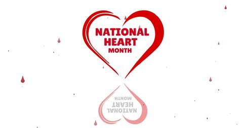 National Heart Month Celebration Design with Drops - Download Free Stock Images Pikwizard.com