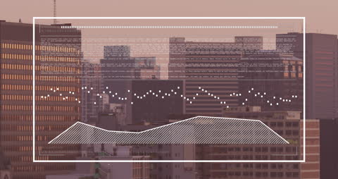 Digital Data Analytics Overlay in Urban Cityscape