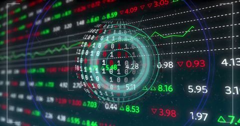 Financial Data Visualization with Stock Market Analytics - Download Free Stock Images Pikwizard.com