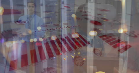 Data Processing Visualization in Modern Server Room