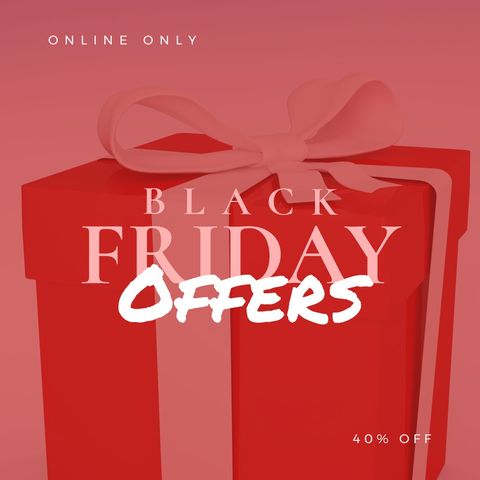 Black Friday Sale with Wrapped Gift