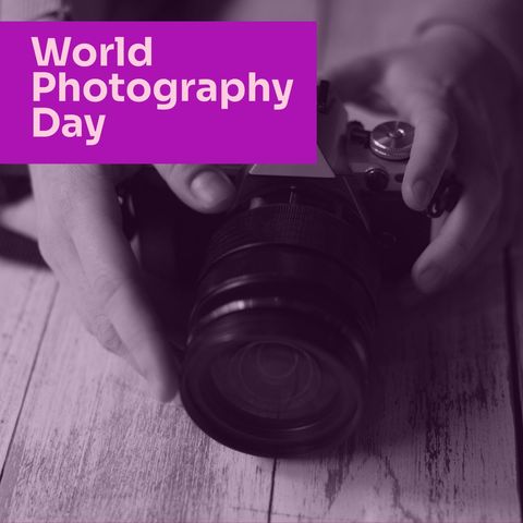 world photography day celebration with camera - Download Free Stock Templates Pikwizard.com