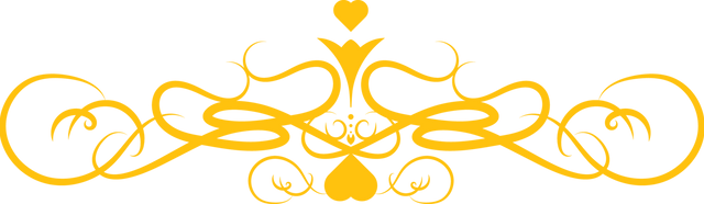 Ornate Yellow Decoration with Heart Elements on Transparent Overlay - Download Free Stock Videos Pikwizard.com