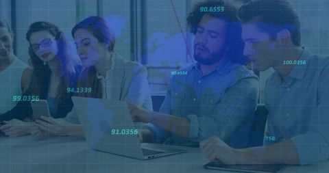 Collaborative Team Meeting on Digital Transformation and Data Analysis