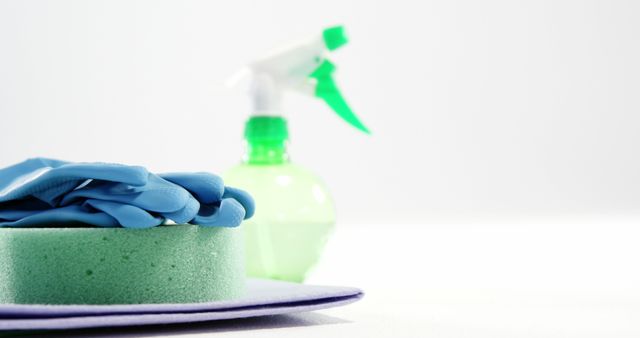 Cleaning Supplies on White Surface - Download Free Stock Images Pikwizard.com