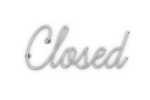 Elegant Closed Sign Text on Transparent Background Illustration - Download Free Stock Videos Pikwizard.com