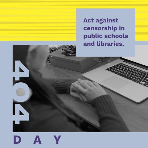 404 Day Awareness Against Censorship Design - Download Free Stock Templates Pikwizard.com