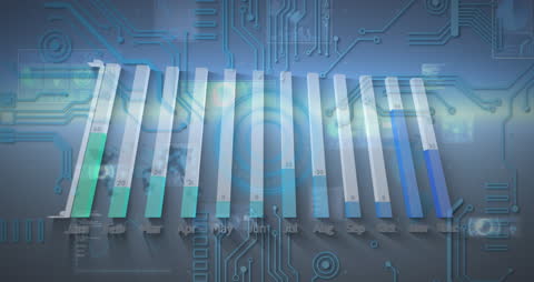 Futuristic Data Processing in Digital Business Concept