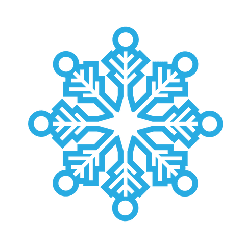 transparent blue snowflake design vector silhouette - Download Free Stock Videos Pikwizard.com