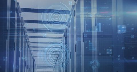 Futuristic Data Processing in High-Tech Server Room - Download Free Stock Images Pikwizard.com