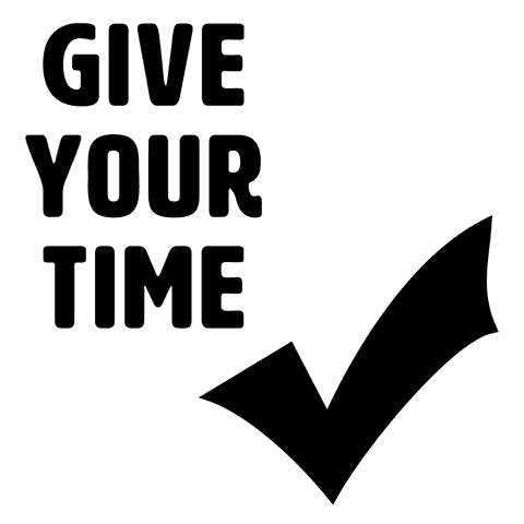 Transparent png illustration encouraging volunteering