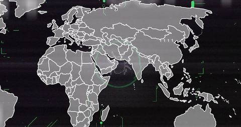 Global Data Network: Digital World Map Concept - Download Free Stock Images Pikwizard.com