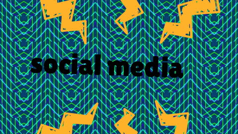 Vibrant Social Media Concept Design with Patterns
