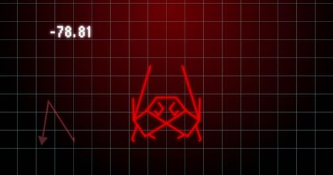 Geometric Bear on Financial Graph Background - Download Free Stock Images Pikwizard.com
