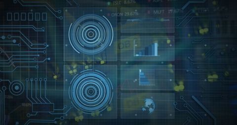 Futuristic Digital Interface in Tech Server Room Ambience - Download Free Stock Images Pikwizard.com