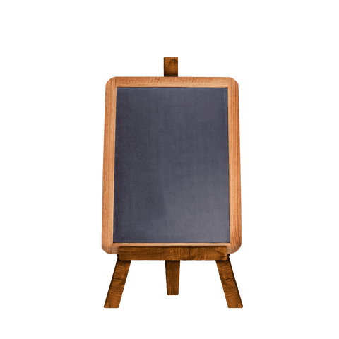 Transparent Blackboard on Easel for Creativity and Education Design