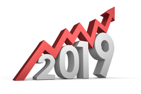 transparent red arrow rising over 2019 graph - Download Free Stock Videos Pikwizard.com