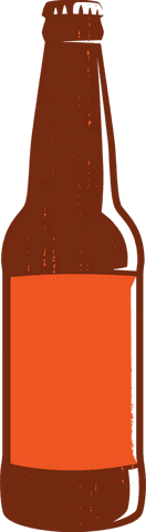 brown bottle with orange label on transparent background - Download Free Stock Videos Pikwizard.com