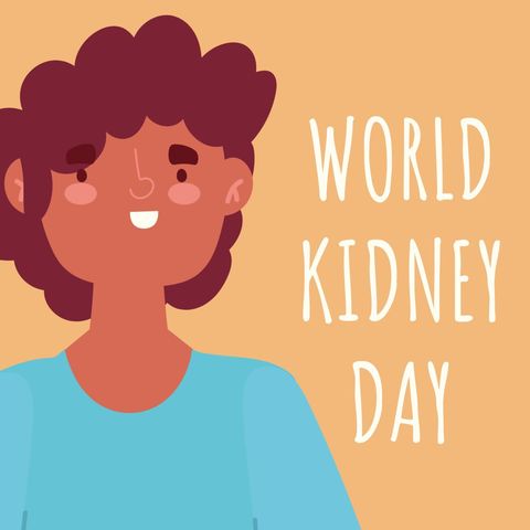 Bright illustration leveraging support for world kidney day