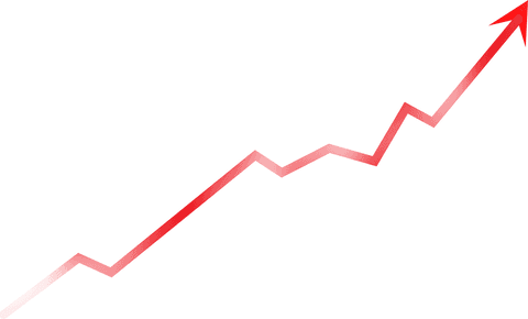 Rising Red Arrow on Transparent Background Vector Design - Download Free Stock Videos Pikwizard.com