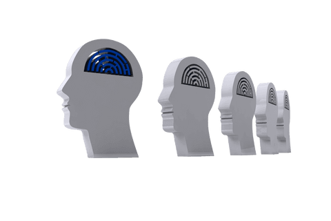 digital illustration of heads with maze brain on transparent background - Download Free Stock Videos Pikwizard.com