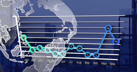 Global Business Growth with Technology Interface - Download Free Stock Images Pikwizard.com