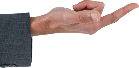 Transparent Businessman Arm Pointing in Suit - Download Free Stock Videos Pikwizard.com