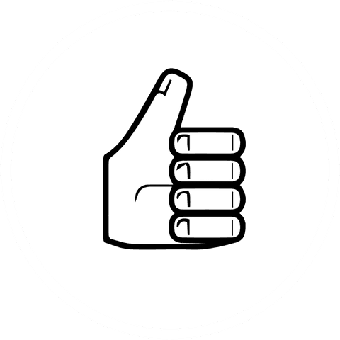 transparent thumbs up icon in minimalist line art style - Download Free Stock Videos Pikwizard.com