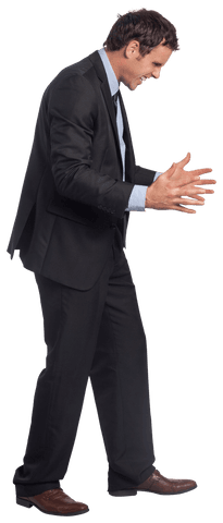 Furious Businessman in Suit on Transparent Background - Download Free Stock Videos Pikwizard.com