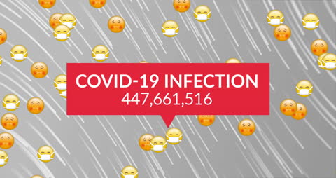 Animated Graphic Showing Rise in COVID-19 Infections