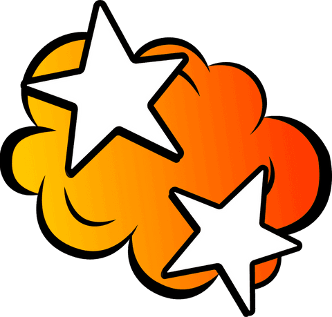 Vibrant Explosion with Black Star Edges on Transparent Background - Download Free Stock Videos Pikwizard.com