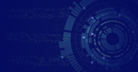 Futuristic Digital Interface with Data Processing Visualization - Download Free Stock Images Pikwizard.com