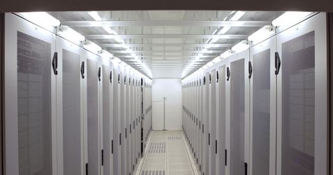 Modern Data Center Server Room for Cloud Computing Operations - Download Free Stock Images Pikwizard.com