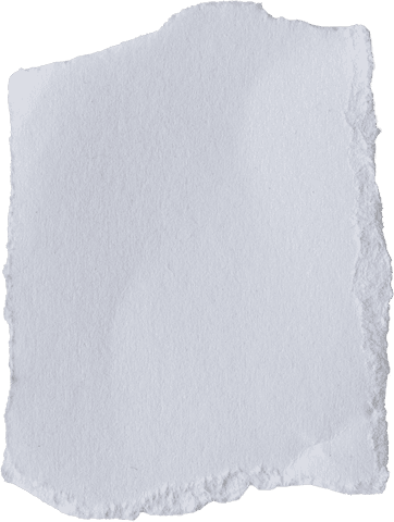 Ripped white paper with copy space on transparent background