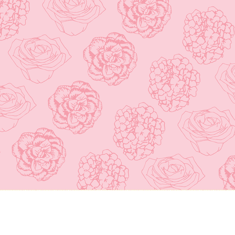 floral pink pattern with roses and geraniums on transparent background - Download Free Stock Videos Pikwizard.com