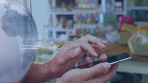 Global Communication with Smartphone and Virtual Globe