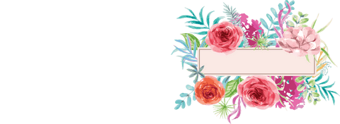 Transparent Floral Frame with Colorful Roses