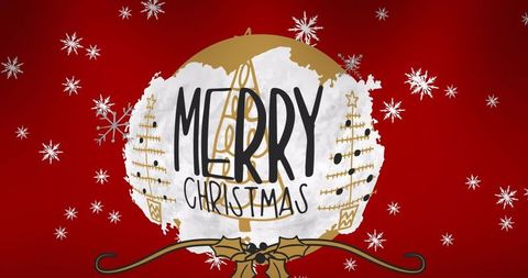 Elegant christmas card design with snowflakes and gold decorations