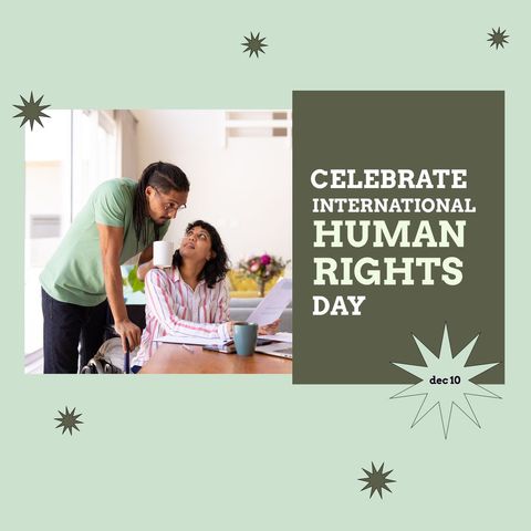 celebrate international human rights day with a biracial couple concept - Download Free Stock Templates Pikwizard.com