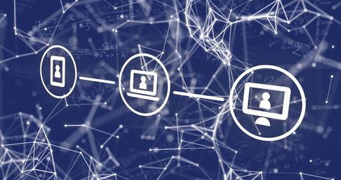 Digital Network Connections and Data Processing - Download Free Stock Images Pikwizard.com
